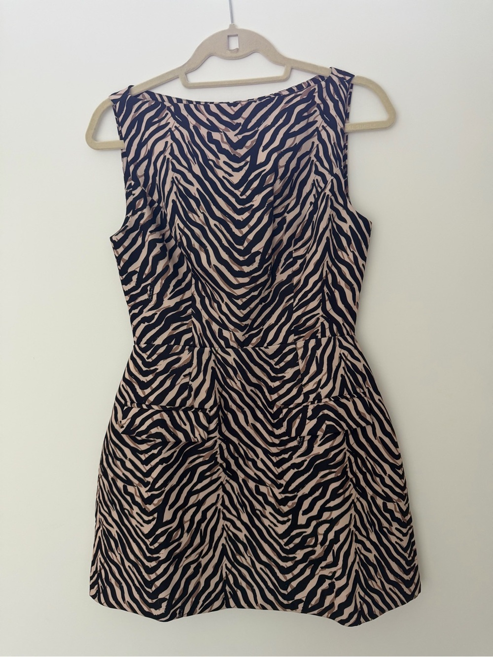 Amanda Uprichard Zebra Print Mini Dress